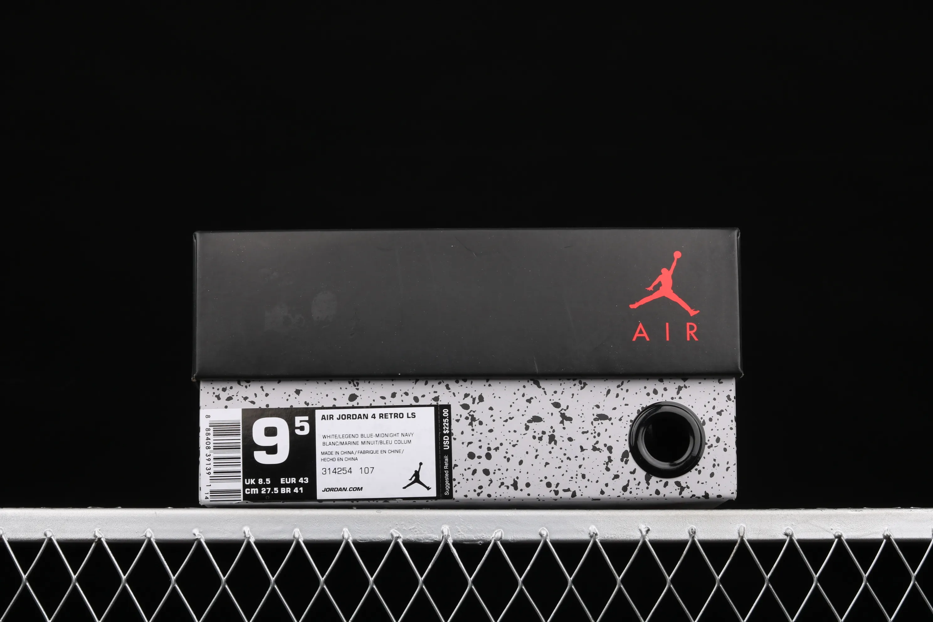 All Categories Air Jordan Jordan Series Basketball Shoes Air Jordan 4 Pure Original Air Jordan 4 Retro LS AJ4 Joe 4 Columbia Blue First Layer Basketball Shoes 314254-107